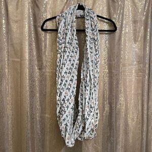 Multicolor Butterfly Infinity Loop Scarf